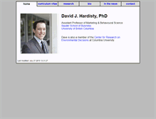 Tablet Screenshot of davidhardisty.info